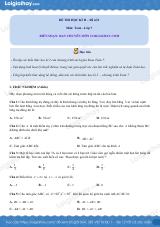 Đề thi học kì 2 Toán 7 - Đề số 8